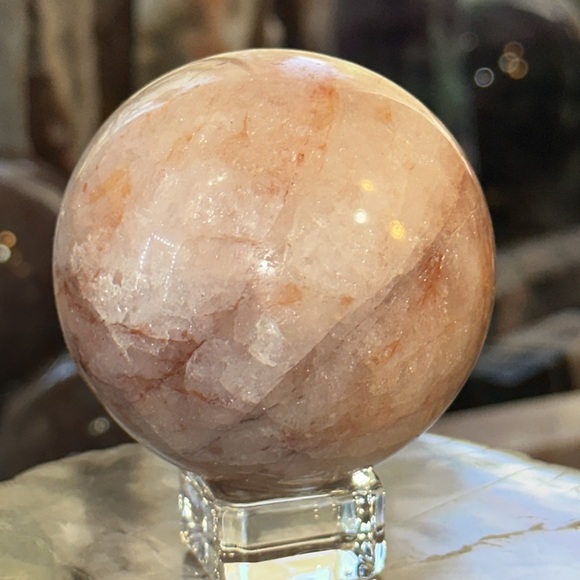 Fire Quartz Crystal Sphere! - Picture 5 of 5